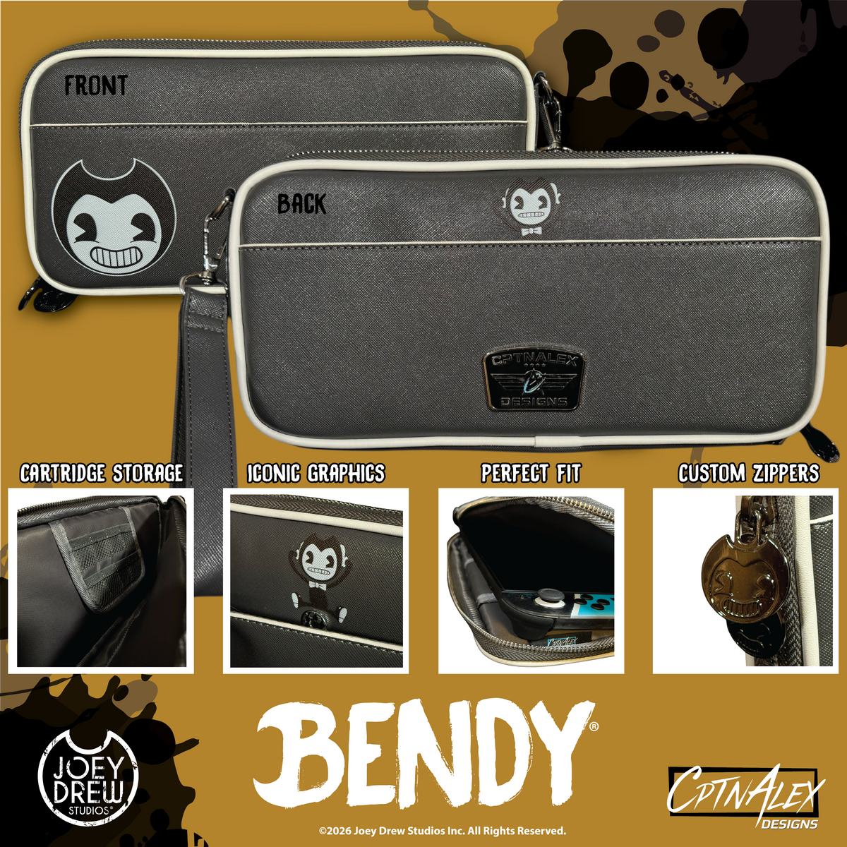Bendy Console Carrying Case for Switch and Switch 2 - FLYT Carry-on