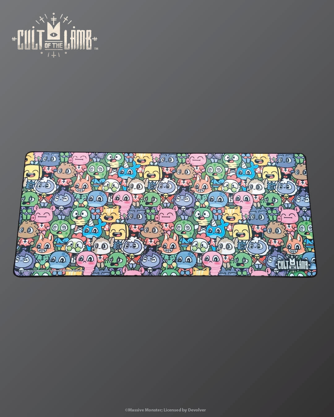 Cult of the Lamb - Friendly Followers - Oversized Desk Mat - Artist Series