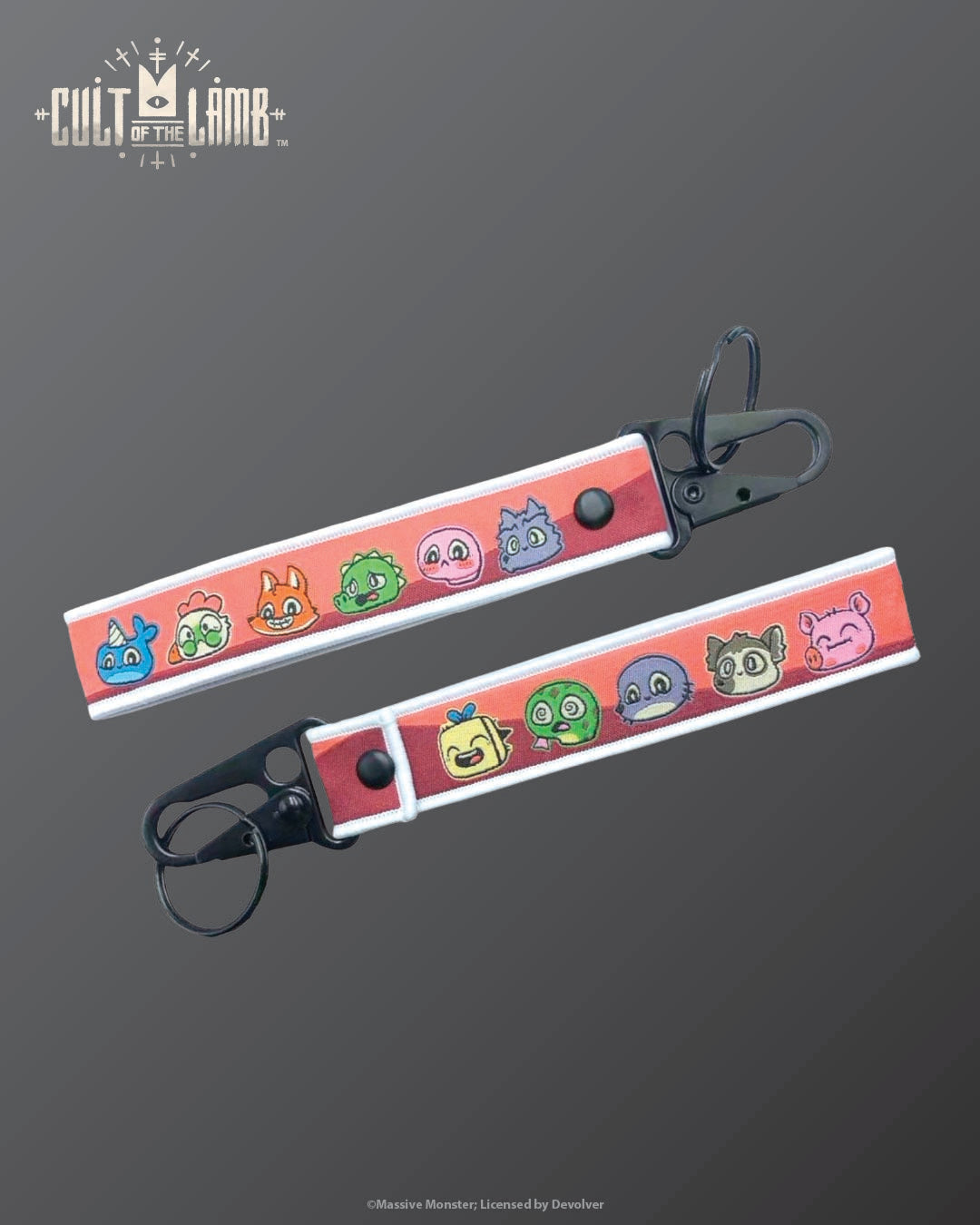 Cult of the Lamb Friendly Followers Wrist Strap Keychain - Artist Series