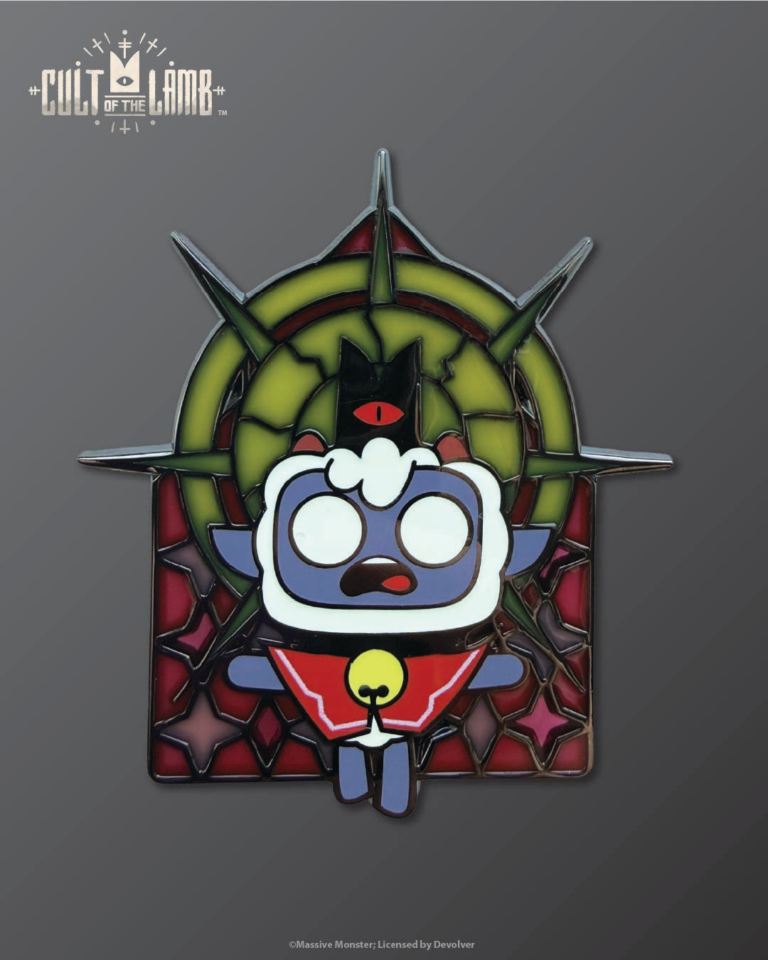 Cult of the Lamb - Limited Edition Stained Glass Enamel Pin