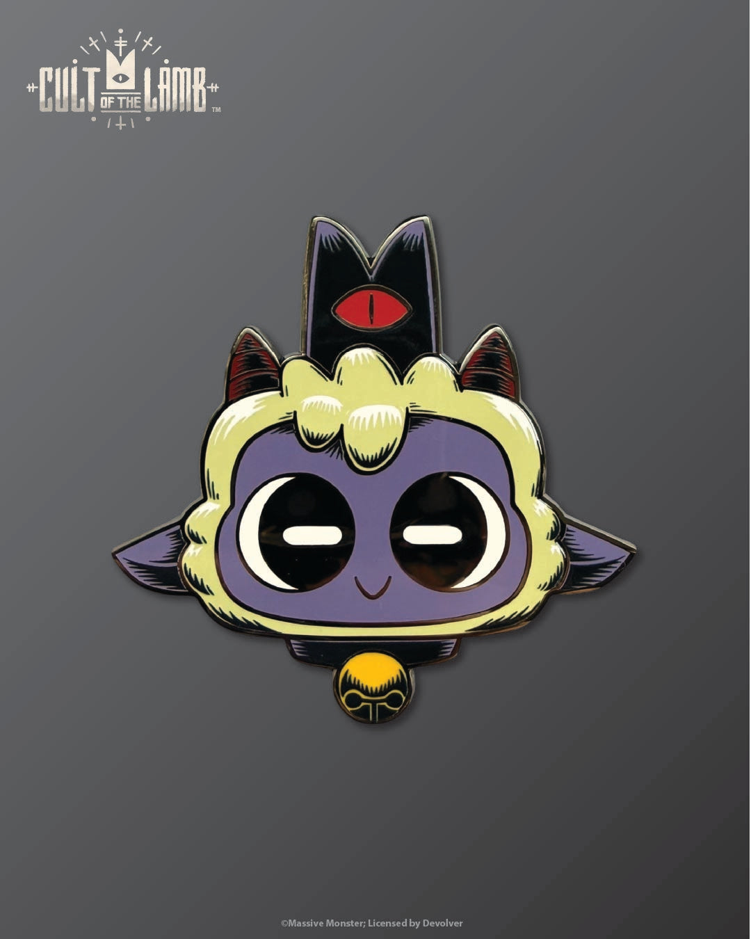 Cult of the Lamb - Lamb Big Head Enamel Pin