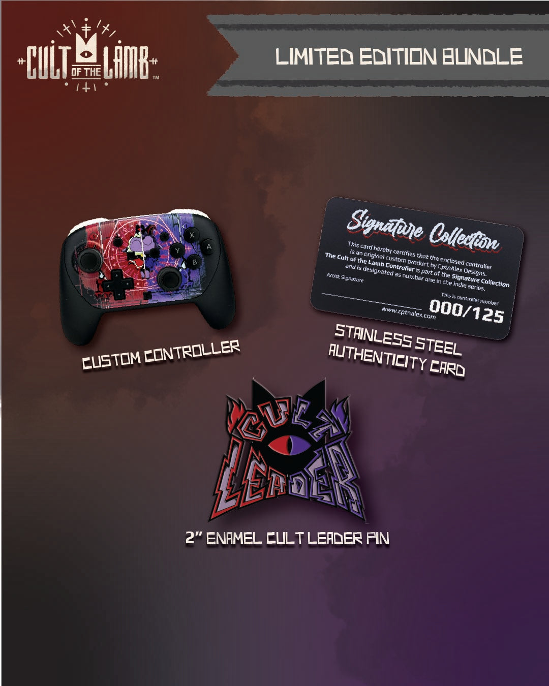 NS2 - Demonic Duo Cult of the Lamb Pro Controller for Nintendo Switch 2