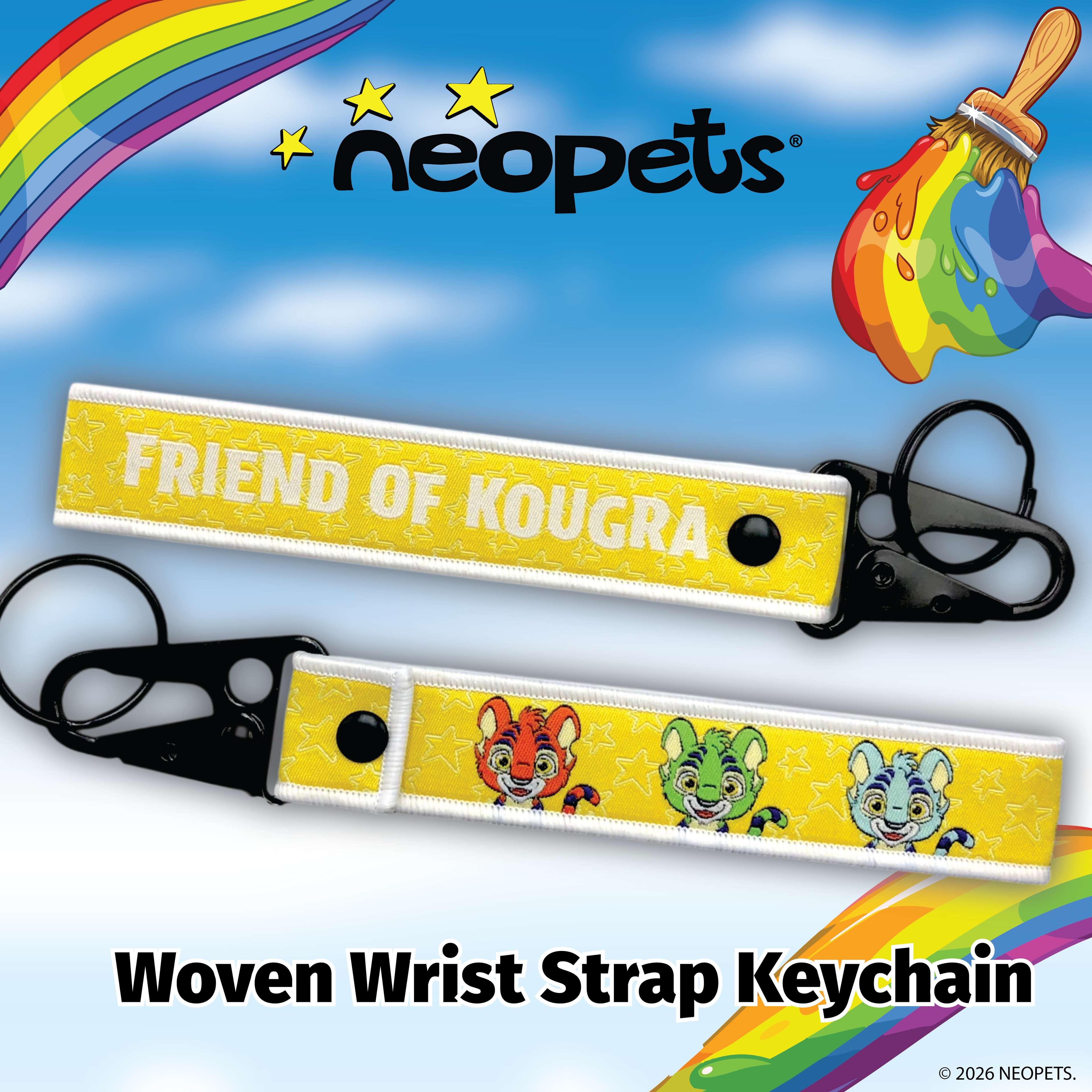 Neopets - "Friend Of..." Wrist Strap Keychain