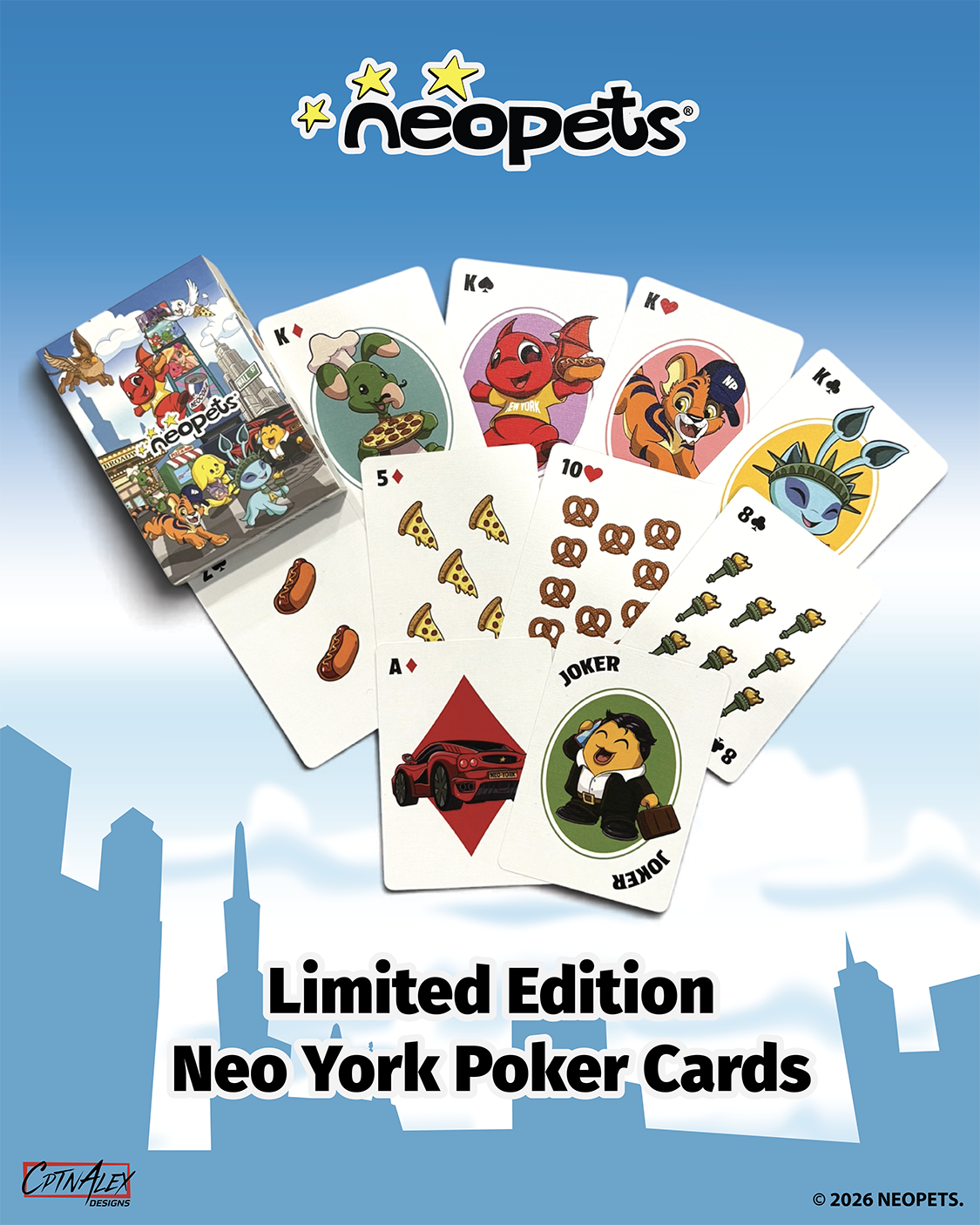 Neopets Neo York Poker Playing Cards