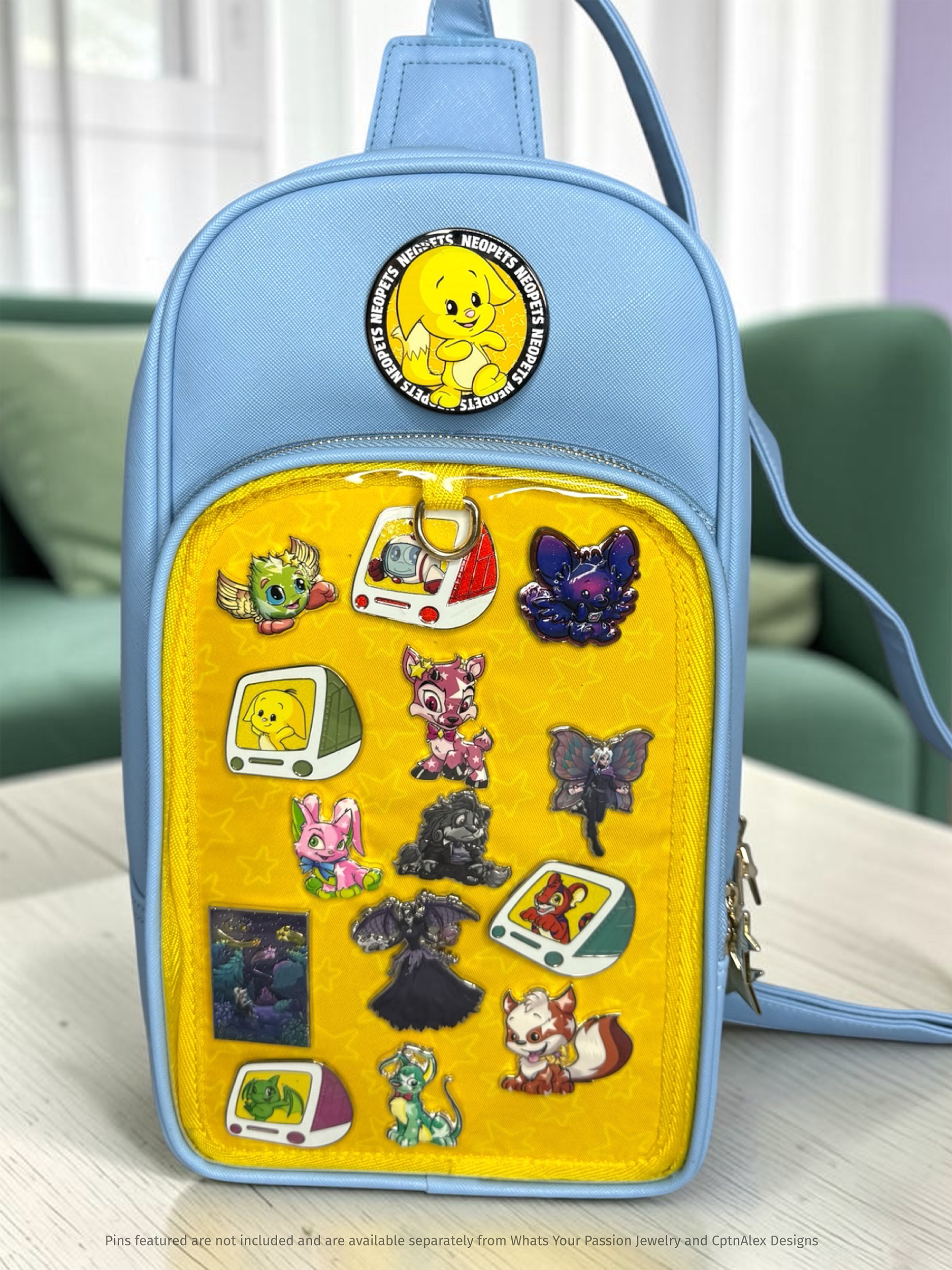 Neopets - Blue FLYT Commuter Show Sling Backpack