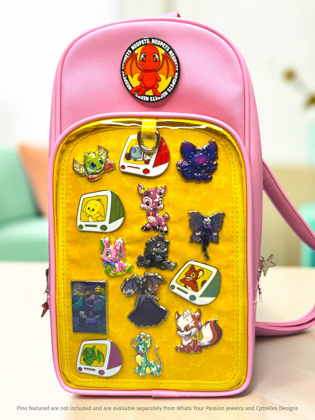 Neopets - Pink FLYT Commuter Show Sling Backpack