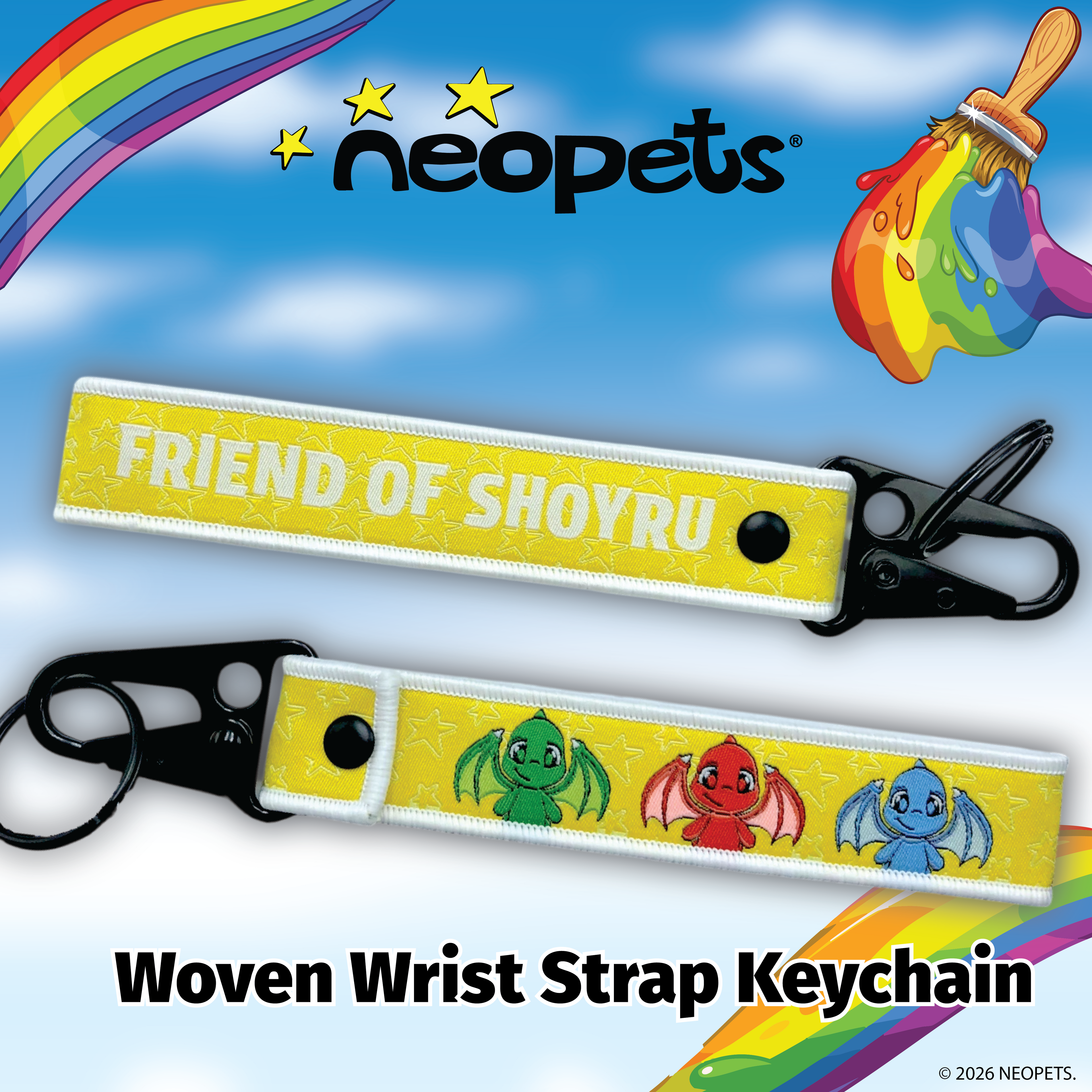Neopets - "Friend Of..." Wrist Strap Keychain
